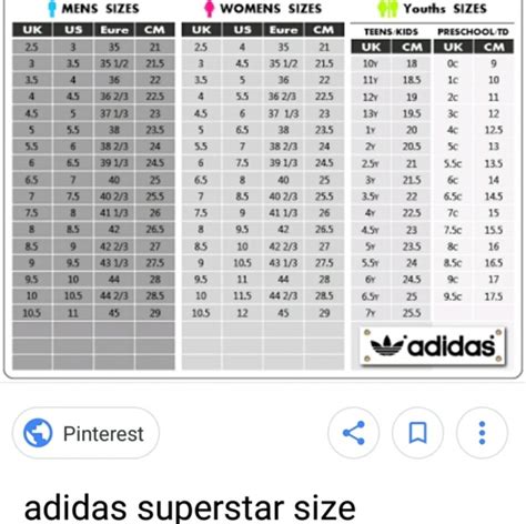 adidas superstar 2 herren 41|Adidas Superstar size chart.